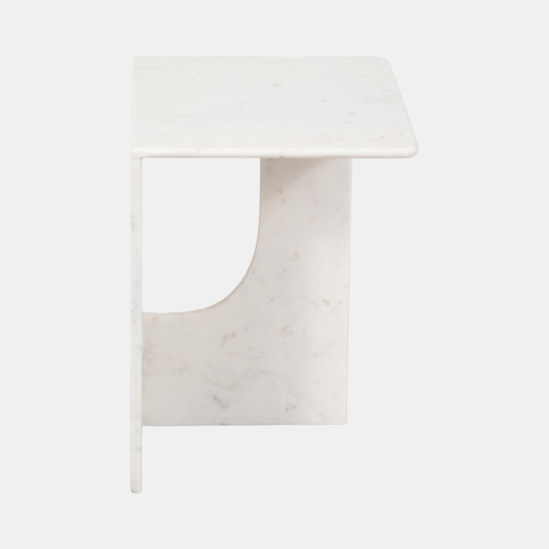 Sagebrook Home 20x18" Marble Accent Table White Wishlist Create New