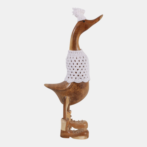 sagebrook home 20x6" Teakwood Winter Duck Natural/white Wishlist Create New