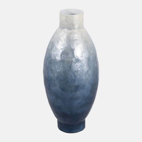 Sagebrook Home 20x9" Ombre Capiz Vase Ivory/blue Wishlist Create New