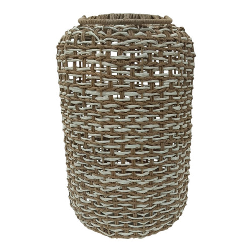 sagebrook home 21x13" Raffia Woven Lantern Natural Wishlist Create New