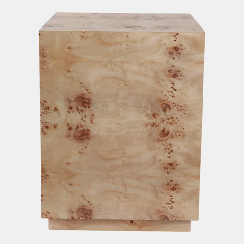 Sagebrook Home 21x16" Burl Wood Block Accent Table Tan Wishlist Create New