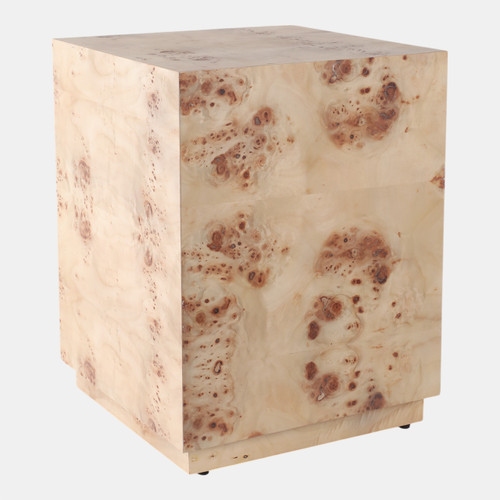 sagebrook home 21x16" Burl Wood Block Accent Table Tan Wishlist Create New