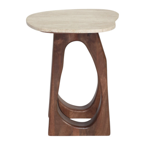 Sagebrook Home 21x18" Open Base W/ Curvy Top Accent Table Tan/br Wishlist Create New