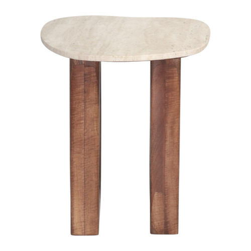 Sagebrook Home 21x18" Open Base W/ Curvy Top Accent Table Tan/br Wishlist Create New