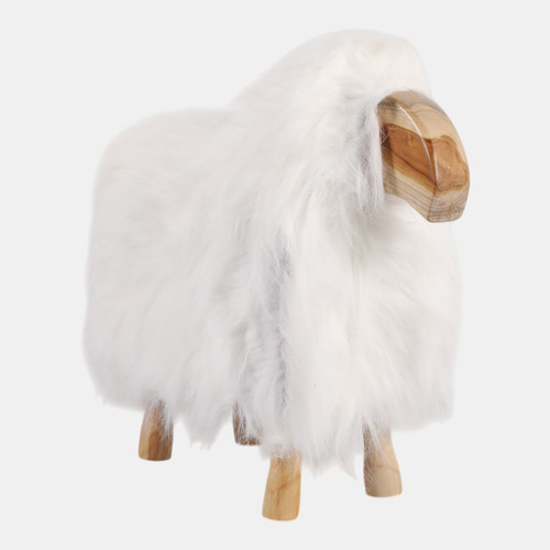 Sagebrook Home 21x20" Faux Fur Sheep White/natural Wishlist Create New