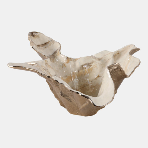 sagebrook home 21x20" Free-form Metal Bowl Tan Multi Wishlist Create New