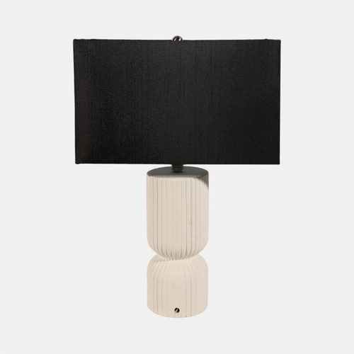Sagebrook Home 22" Fluted Cylinder Table Lamp White/black Wishlist Create New