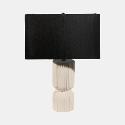 sagebrook home 22" Fluted Cylinder Table Lamp White/black Wishlist Create New