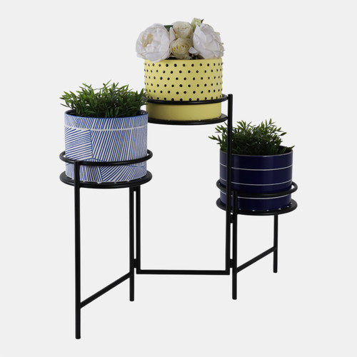 Sagebrook Home 22" Folding 3-tier Mandala Plant Stand Black Wishlist Create New