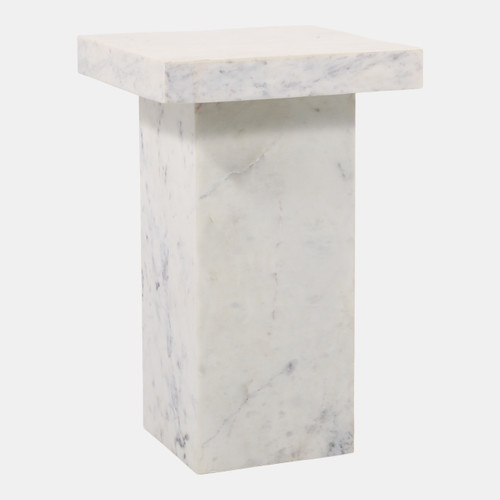 Sagebrook Home 22x14" Marble Square Side Table White Wishlist Create New