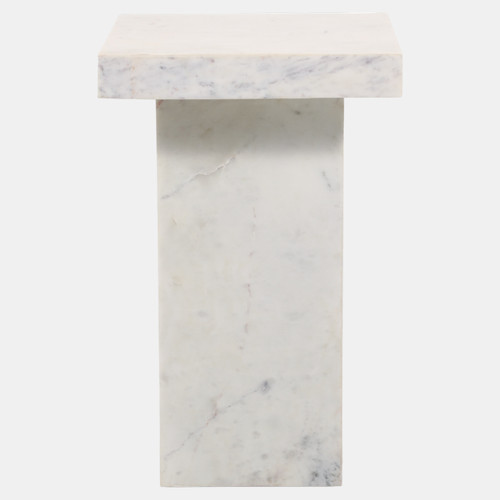 sagebrook home 22x14" Marble Square Side Table White Wishlist Create New