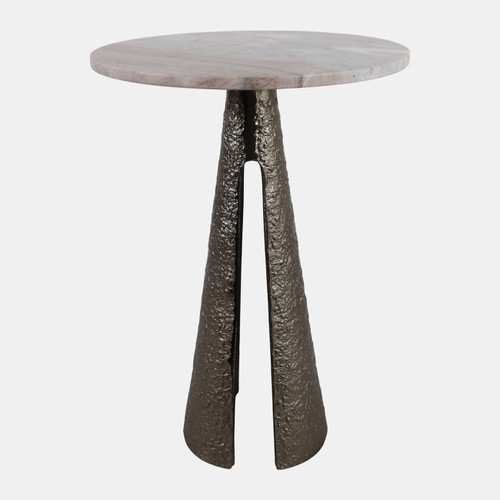 sagebrook home 22x15" Antique Brass Marble Top Accent Table Mult Wishlist Create New