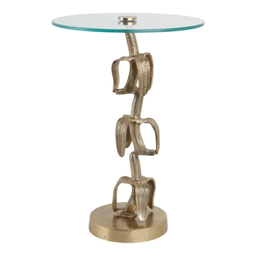 sagebrook home 22x15" Bananas Accent Table Gold Kd Wishlist Create New