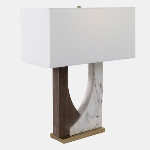 Sagebrook Home 22x17" 2-tone Marble Open Cut-out Lamp White/beig Wishlist Create New