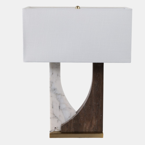 Sagebrook Home 22x17" 2-tone Marble Open Cut-out Lamp White/beig Wishlist Create New