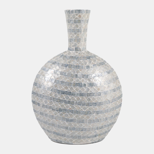 sagebrook home 23x16" Capiz Gourd Vase Blue Wishlist Create New