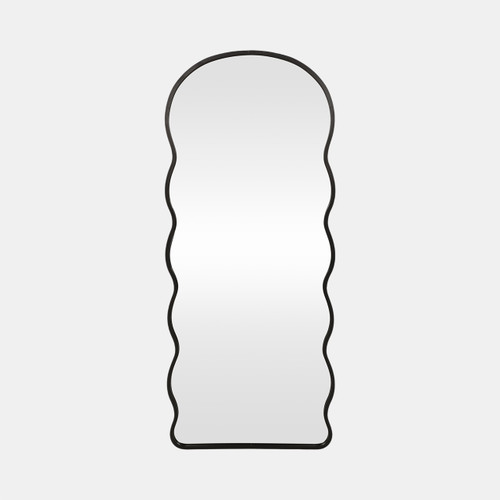 sagebrook home 23x55" Curvy Edged Leaner Mirror Black Wishlist Create New