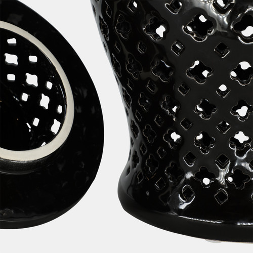 Sagebrook Home 24" Cut-out Clover Temple Jar Black Wishlist Create New