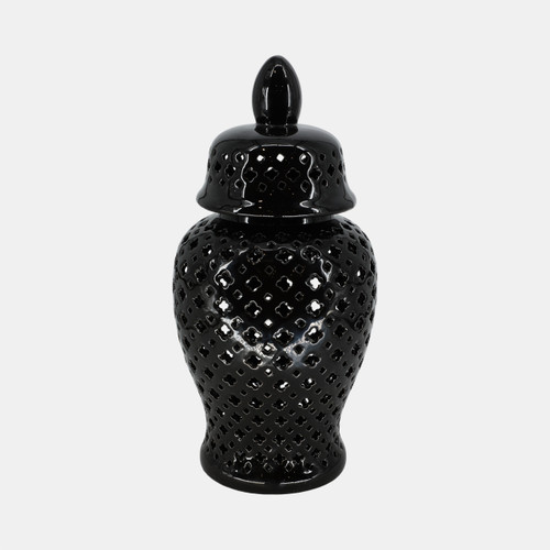 sagebrook home 24" Cut-out Clover Temple Jar Black Wishlist Create New
