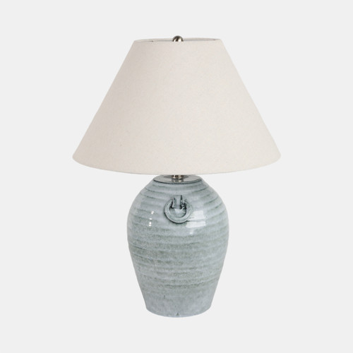Sagebrook Home 24" Jug Table Lamp With Handles Tapered Shade Blue Wishlist Create New