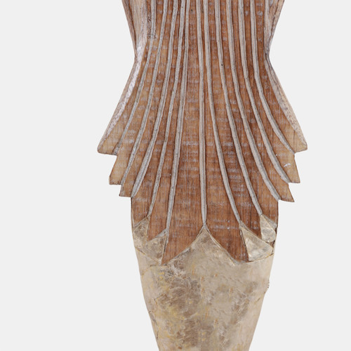 Sagebrook Home 24" Mermaid Gold Capiz Tail Natural Wishlist Create New