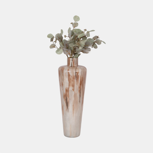 Sagebrook Home 24" Nude Drip Finish Glass Floor Vase Tan Multi Wishlist Create New