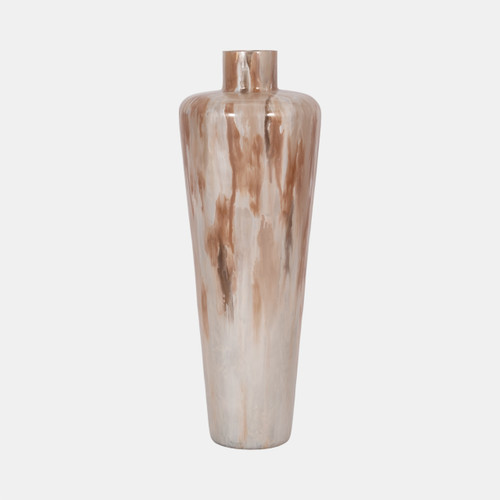 sagebrook home 24" Nude Drip Finish Glass Floor Vase Tan Multi Wishlist Create New