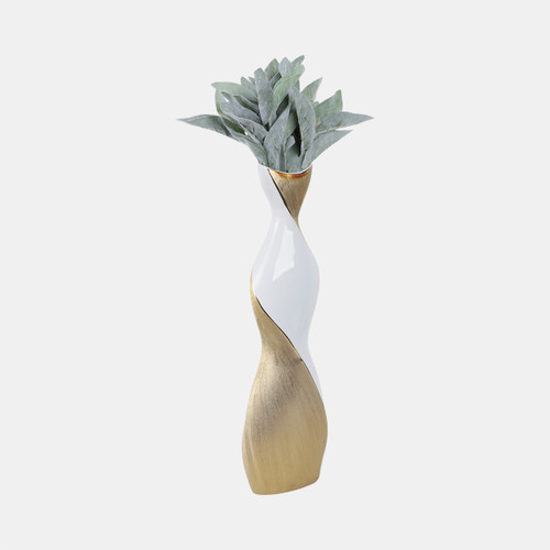 Sagebrook Home 24" Twisted Vase White/gold Wishlist Create New