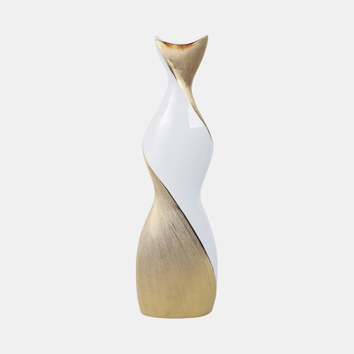 sagebrook home 24" Twisted Vase White/gold Wishlist Create New