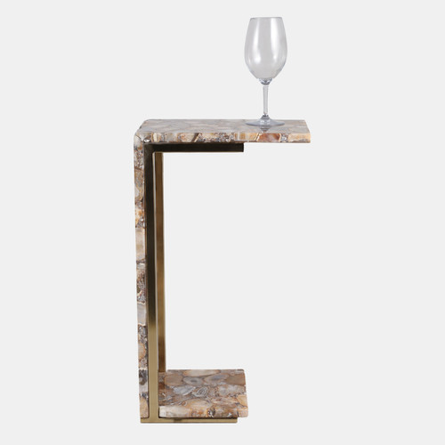 Sagebrook Home 24x14" Agate C-table Brown Multi Wishlist Create New