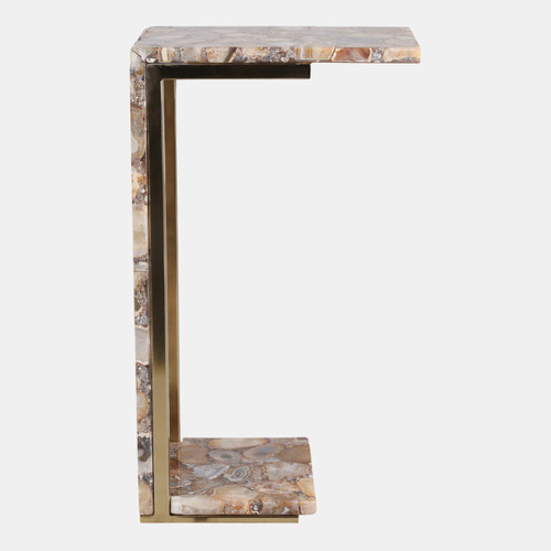 Sagebrook Home 24x14" Agate C-table Brown Multi Wishlist Create New