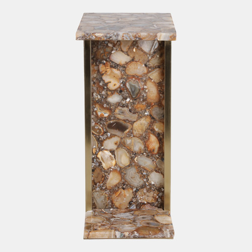 Sagebrook Home 24x14" Agate C-table Brown Multi Wishlist Create New