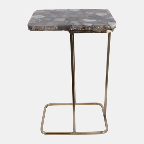 sagebrook home 24x15" Agate Top C-table Blue/gold Wishlist Create New