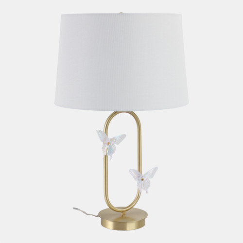 Sagebrook Home 24x15" Metal Table Lamp With Glass Butterflies Go Wishlist Create New