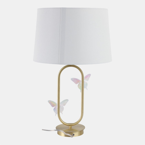 Sagebrook Home 24x15" Metal Table Lamp With Glass Butterflies Go Wishlist Create New