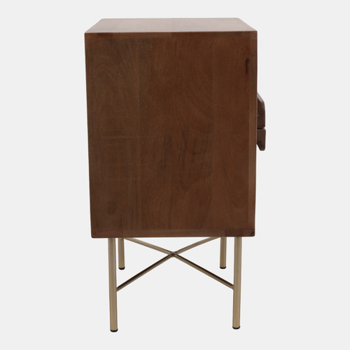 Sagebrook Home 24x18" 2-drawer Modern Side Table Light Honey Wishlist Create New