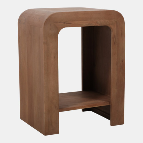 Sagebrook Home 24x18" Side Table W/shelf Chestnut Wishlist Create New