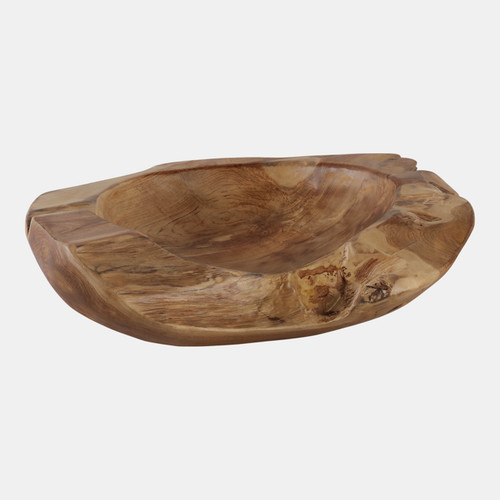 sagebrook home 24x4" Teak Wood Low Bowl Natural Wishlist Create New