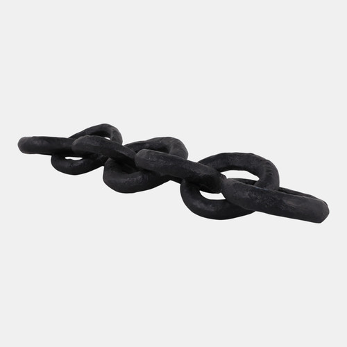Sagebrook Home 24x5" Paper Mache Chain Link Object Black Wishlist Create New