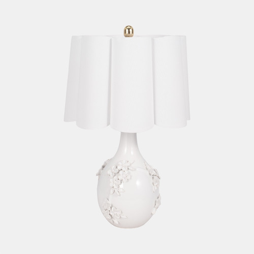 sagebrook home 25" Floral Applique Table Lamp Cream Wishlist Create New