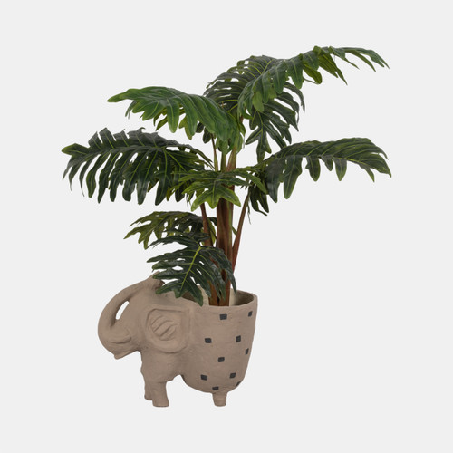 Sagebrook Home 25" Paper Mache Elephant Planter Ivory Wishlist Create New