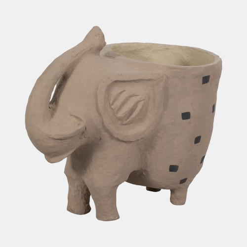 Sagebrook Home 25" Paper Mache Elephant Planter Ivory Wishlist Create New
