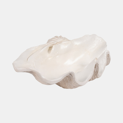 Sagebrook Home 25" Pearlized Clam Shell Bowl Ivory Wishlist Create New