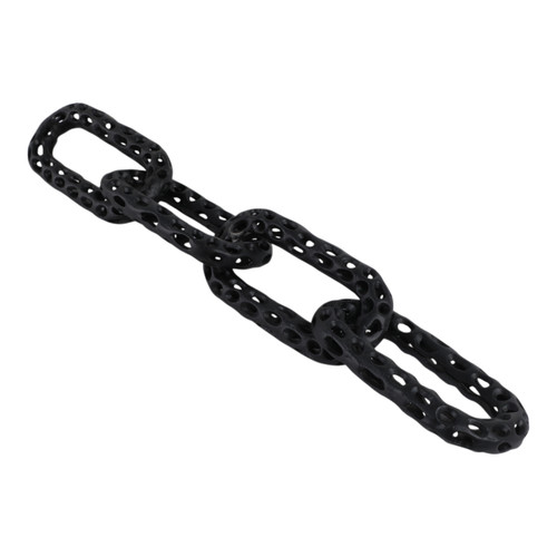 Sagebrook Home 25x4" Pierced Metal 4-chain Link Object Black Wishlist Create New