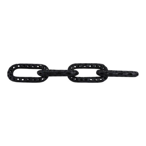 Sagebrook Home 25x4" Pierced Metal 4-chain Link Object Black Wishlist Create New