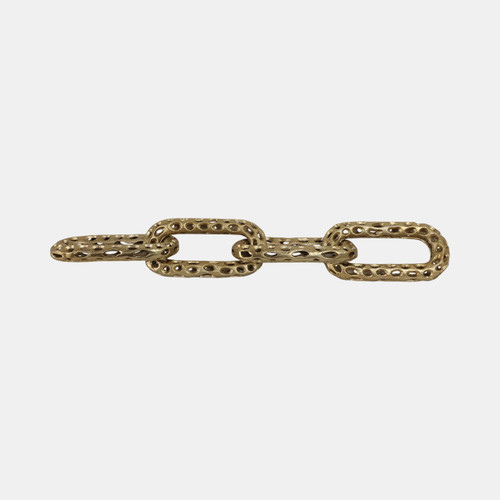 Sagebrook Home 25x4" Pierced Metal 4-chain Link Object Gold Wishlist Create New