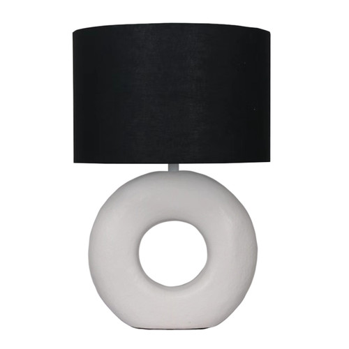 Sagebrook Home 26" Textured Round Open Cut-out Table Lamp White Wishlist Create New