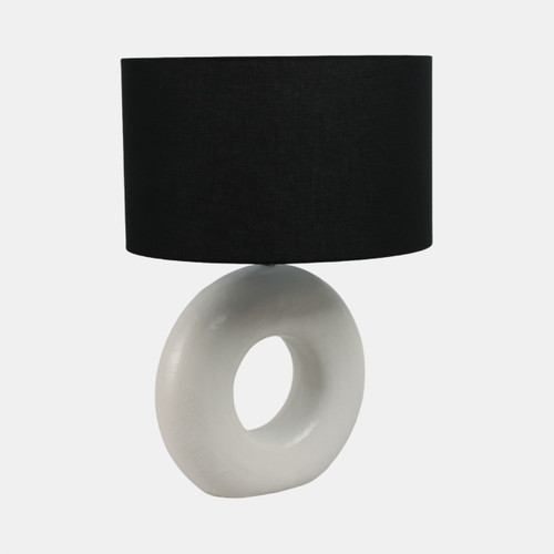 Sagebrook Home 26" Textured Round Open Cut-out Table Lamp White Wishlist Create New