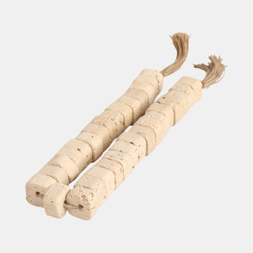 Sagebrook Home 26" Travertine 1" Beaded Garland Wishlist Create New