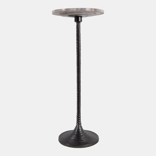 Sagebrook Home 26x10" Antique Gray Marble Top Drink Table / Antiq Wishlist Create New